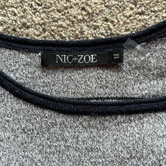 Nic&Zoe patterned sweater size M - Picture 5 of 6